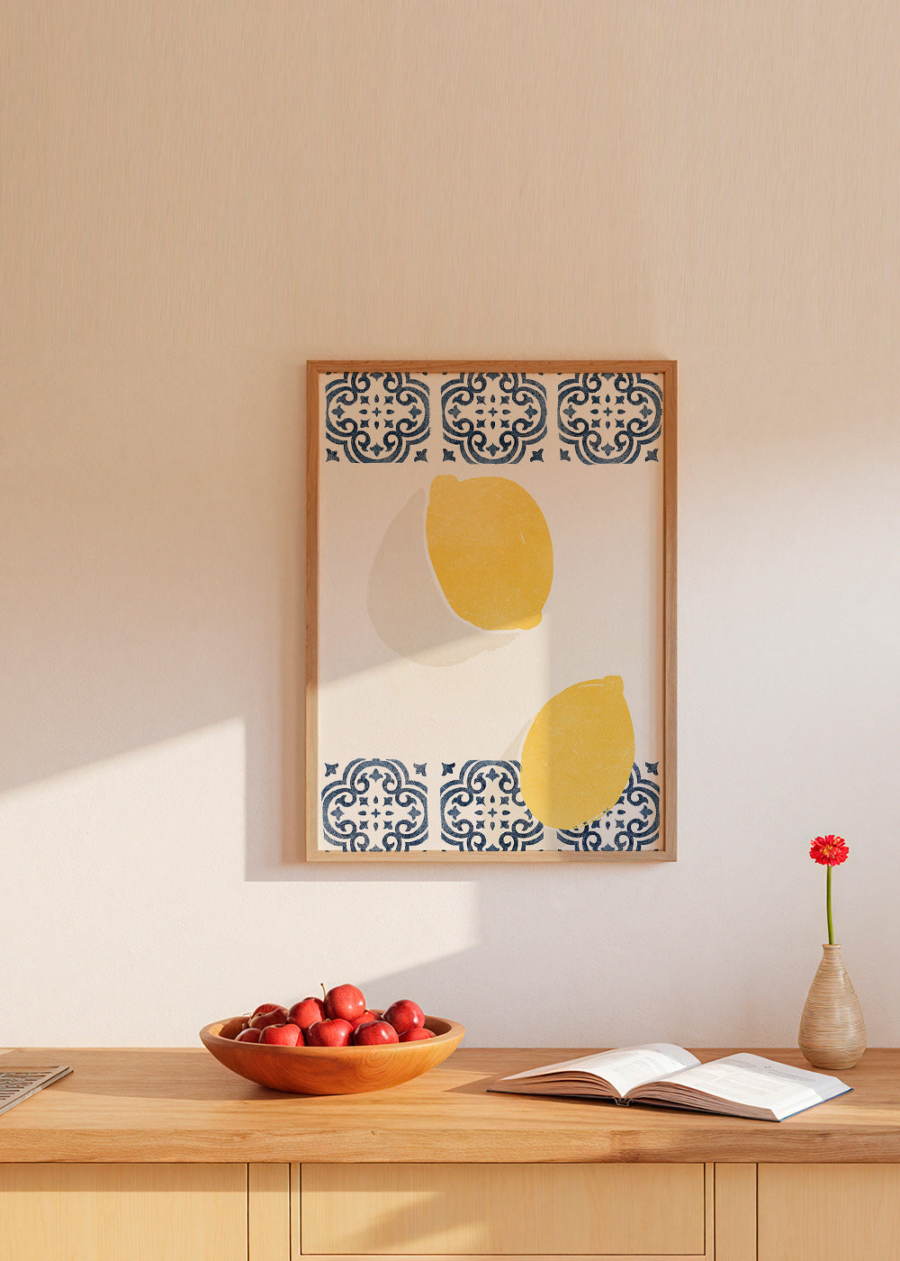 Køkkenkunst med citroner og dekorative fliser – Product1
