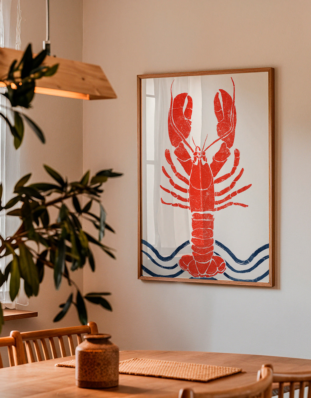 Køkkenkunst: rød hummertryk – Product1