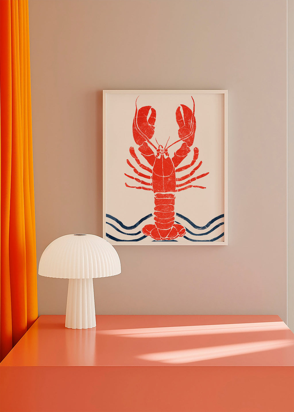 Køkkenkunst: rød hummertryk – Product2