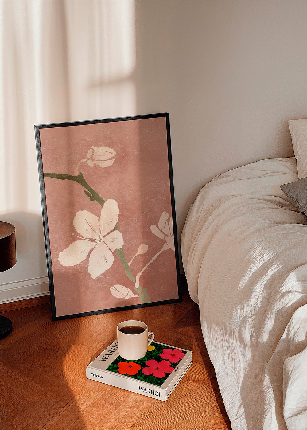 Botanisk plakat rosa blomst – Product2