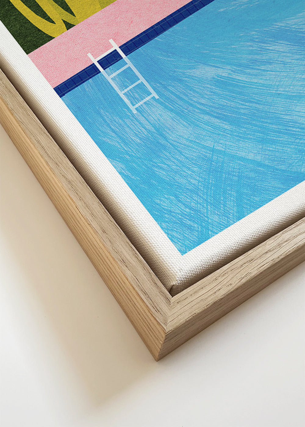 Illustration pool ved havet