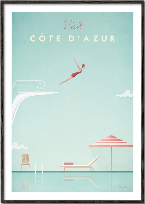 Vintage plakat Côte d'Azur springer
