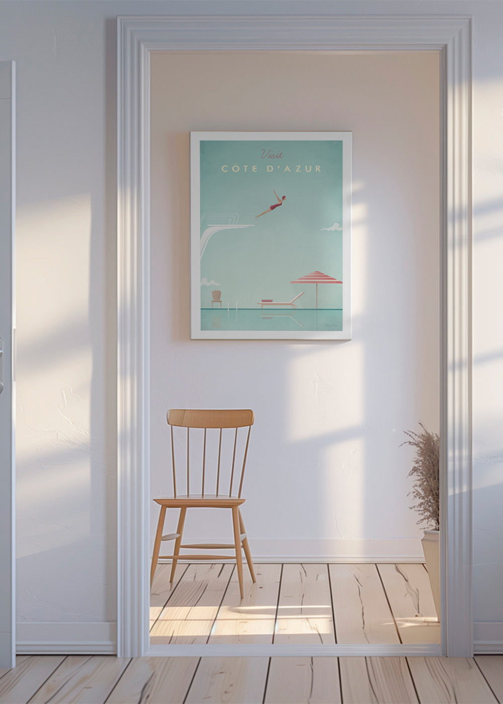 Vintage plakat Côte d'Azur springer
