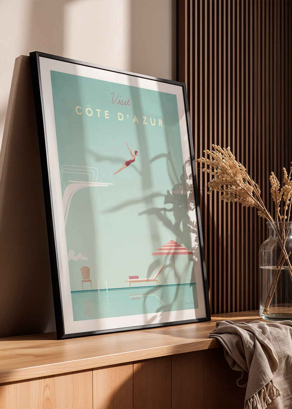 Vintage plakat Côte d'Azur springer