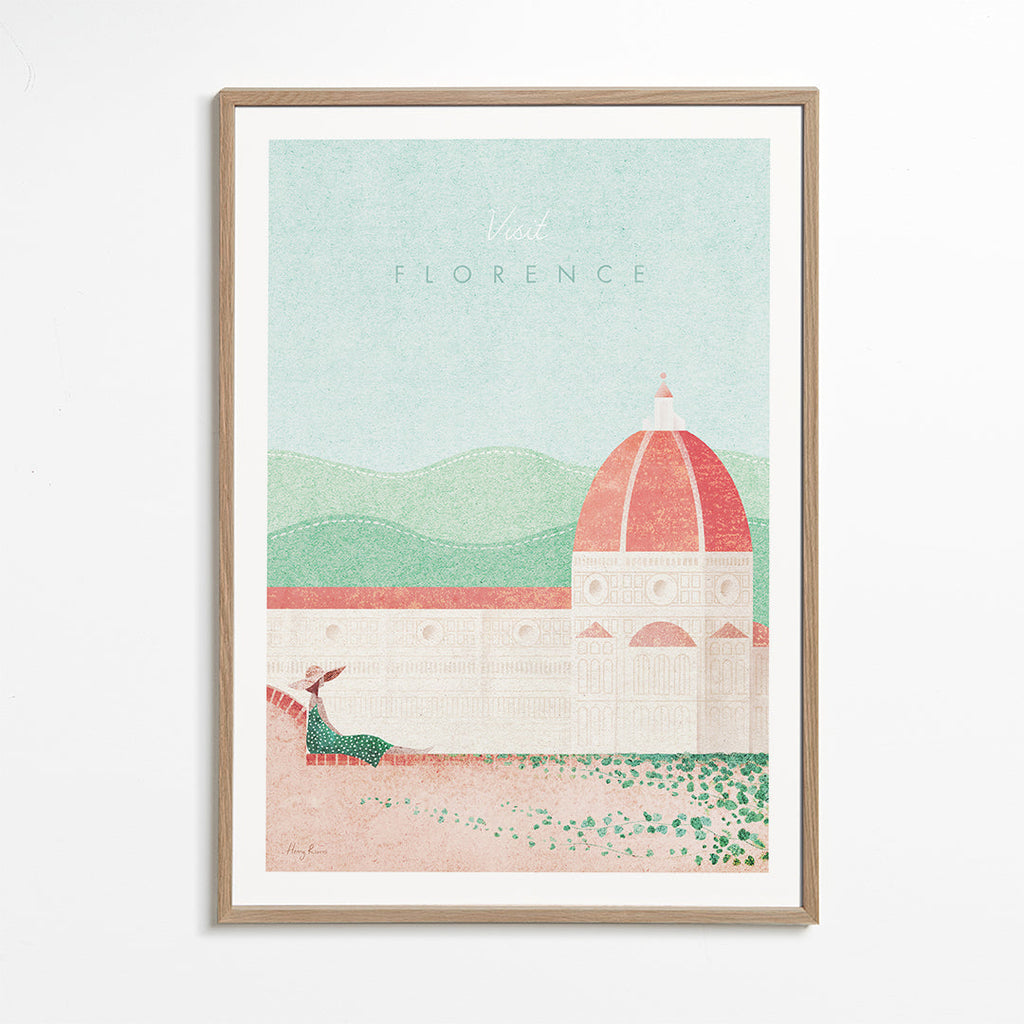 Byplakat: Firenze Duomo i pastelillustration