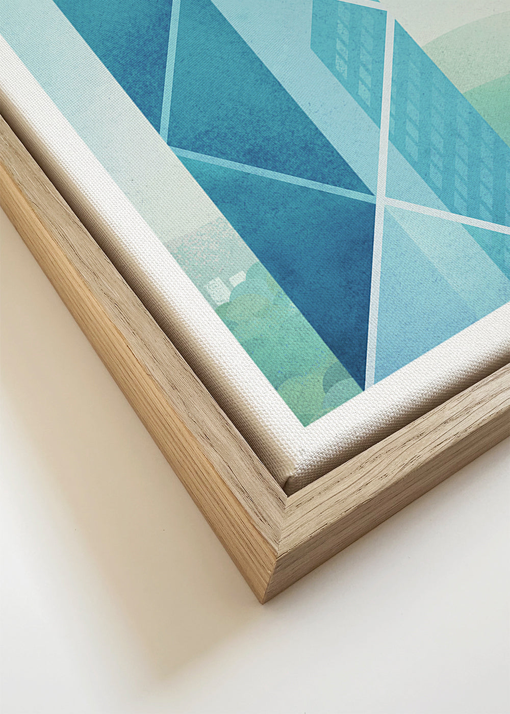 Rejseplakat Hong Kong, minimalistisk skyline
