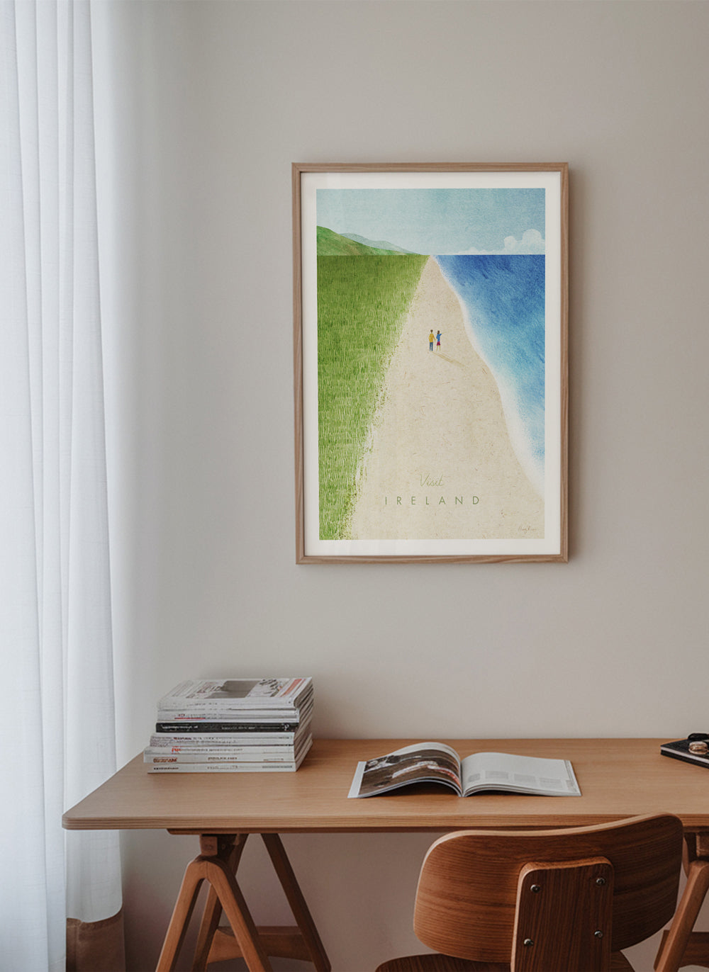Rejseplakat: Irland kystillustration