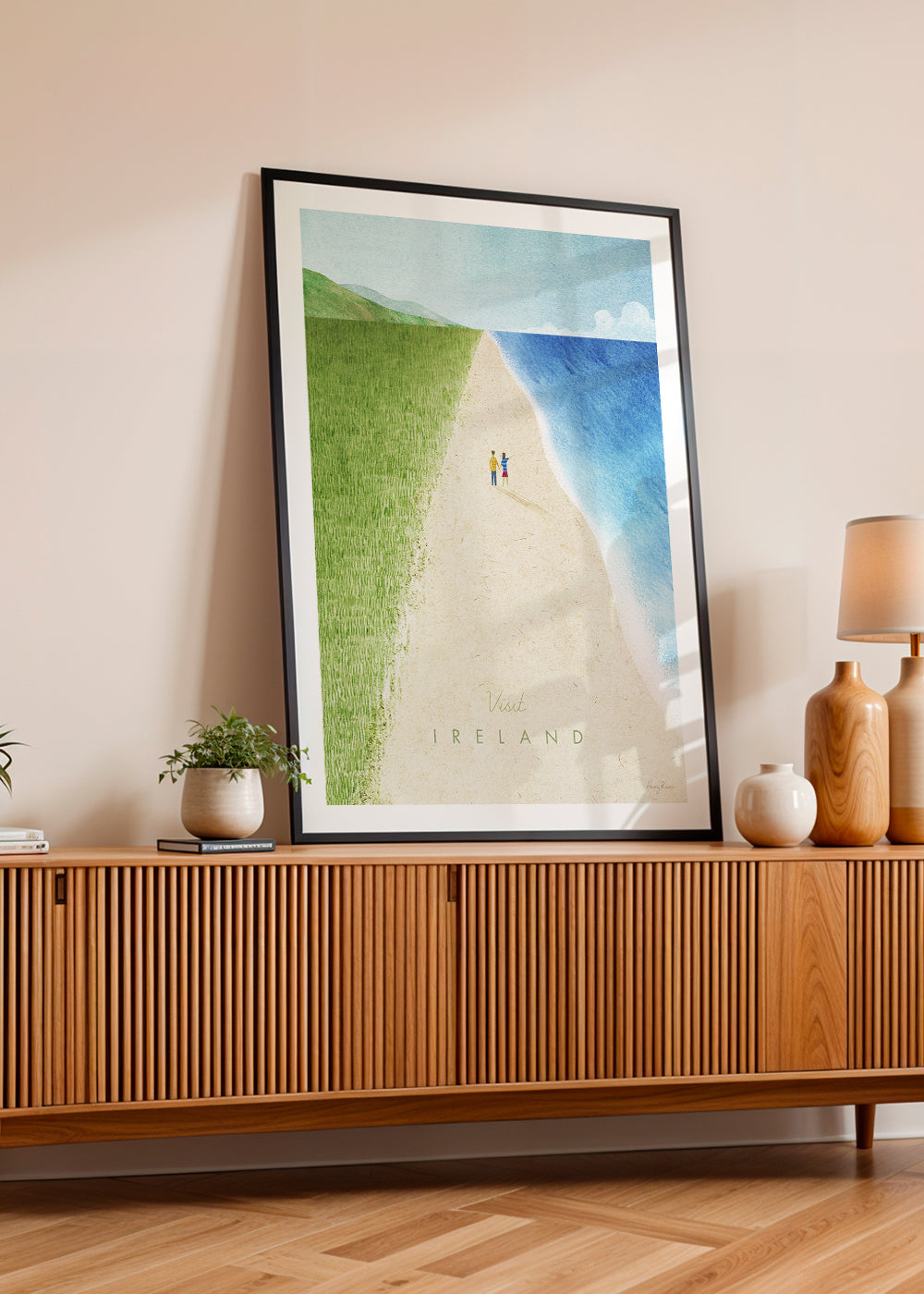 Rejseplakat: Irland kystillustration