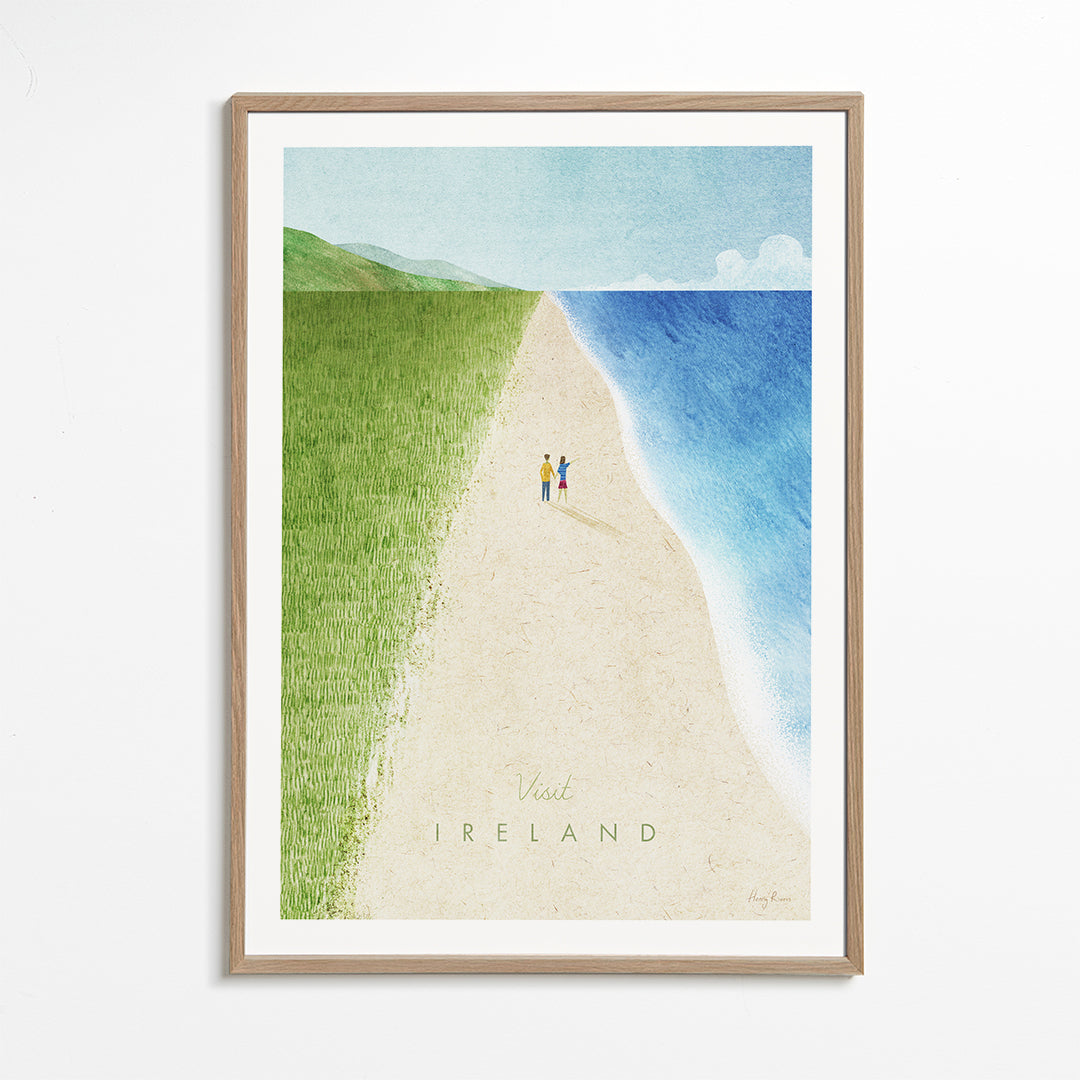 Rejseplakat: Irland kystillustration