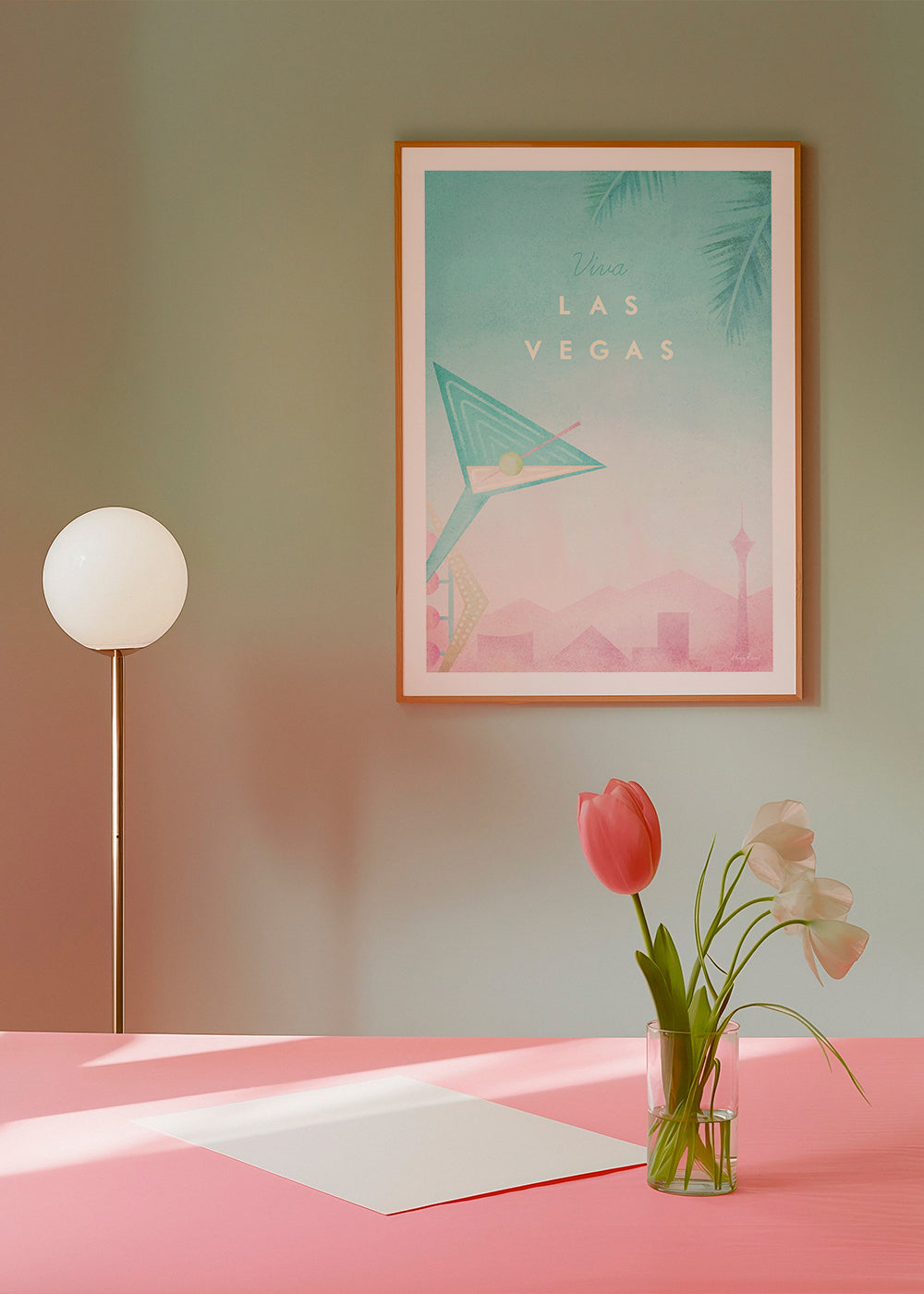 Byplakat Las Vegas i vintage stil
