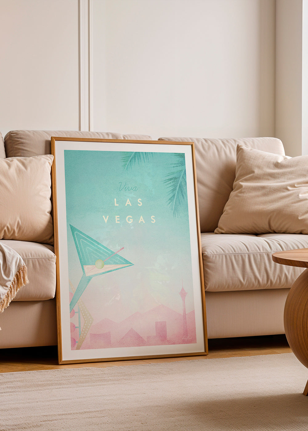 Byplakat Las Vegas i vintage stil