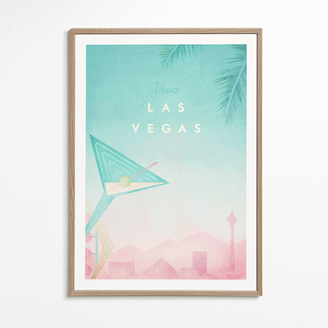 Byplakat Las Vegas i vintage stil