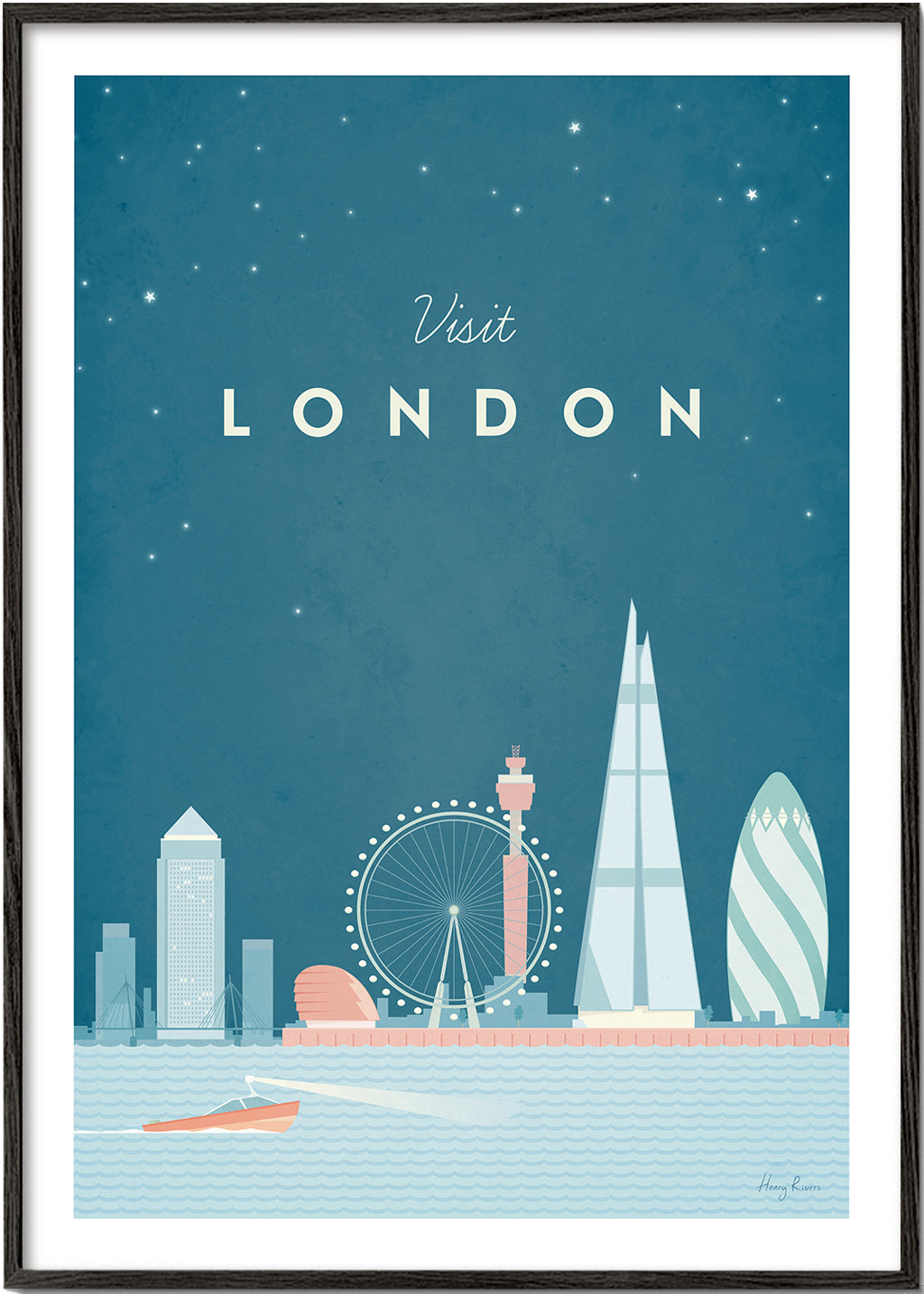 Køkkenkunst: London illustreret skyline