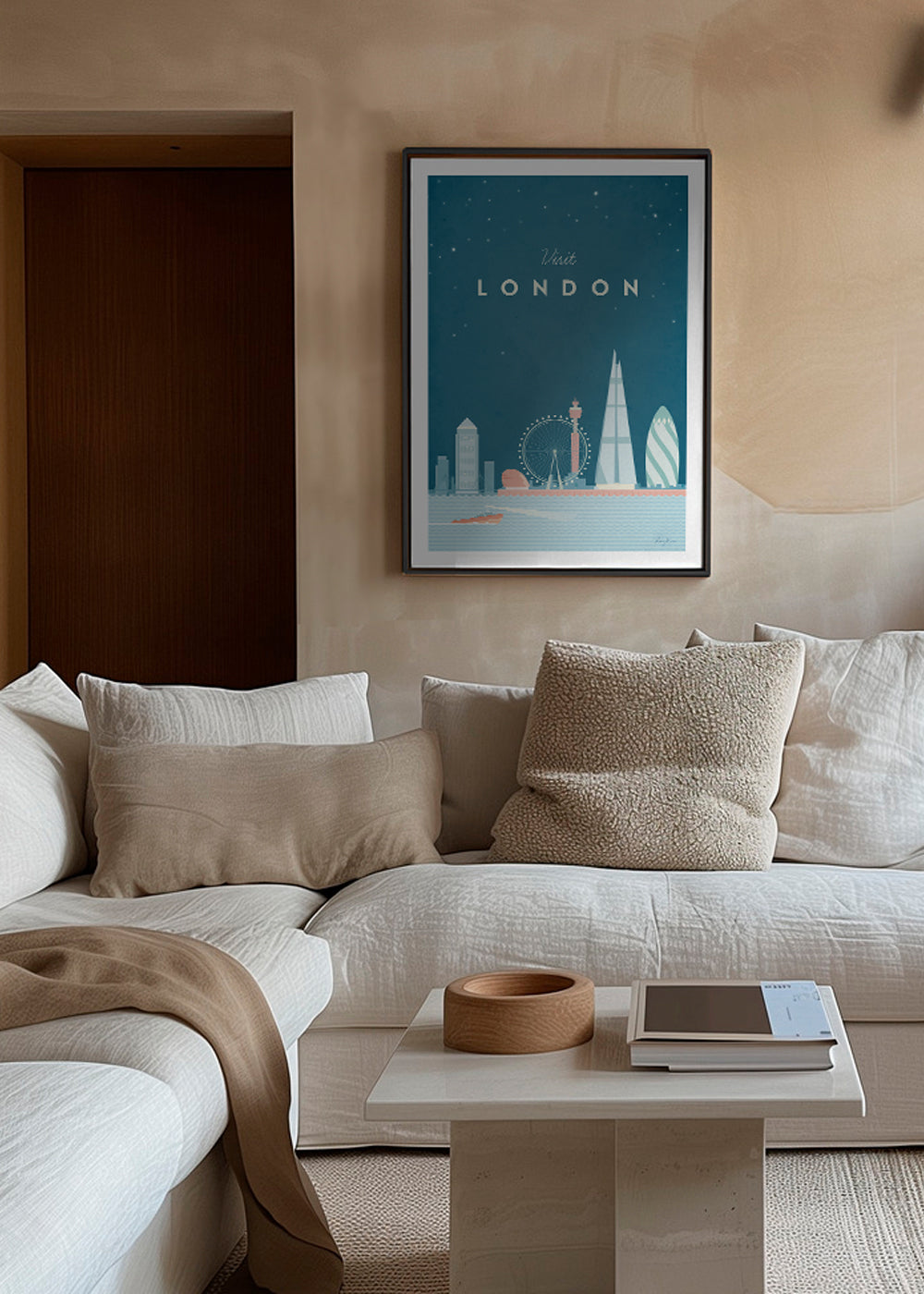 Køkkenkunst: London illustreret skyline