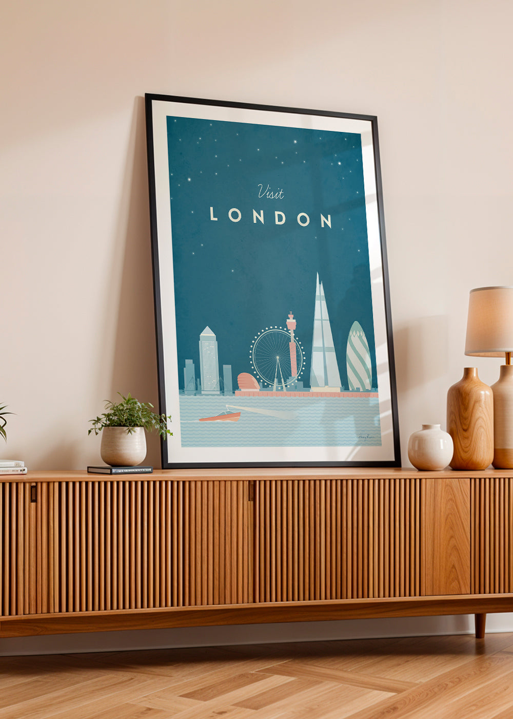 Køkkenkunst: London illustreret skyline