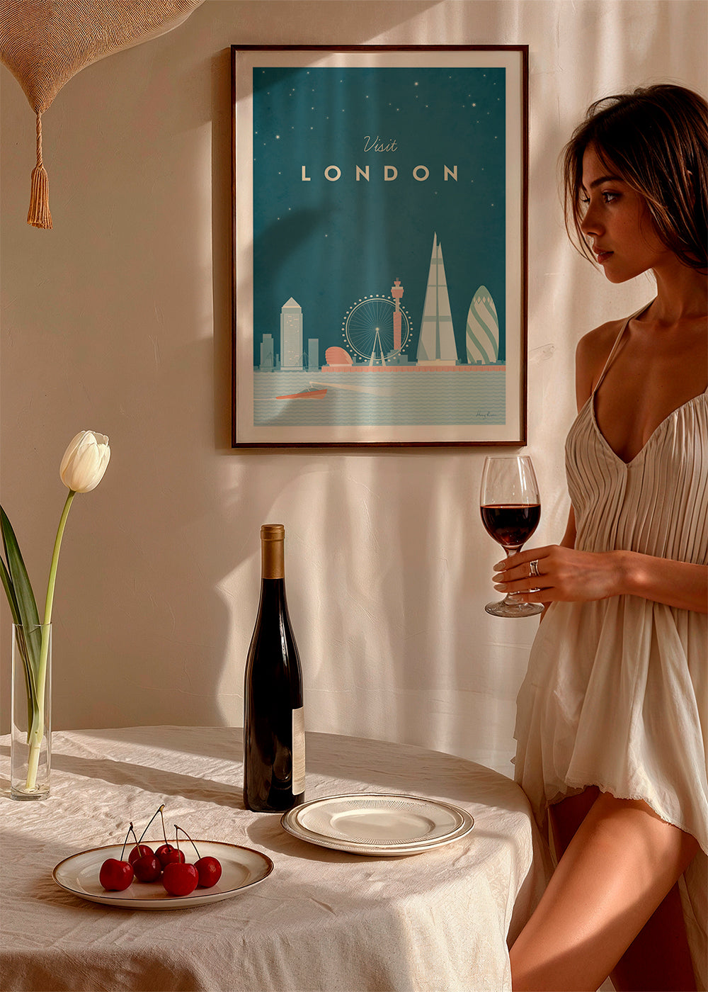 Køkkenkunst: London illustreret skyline