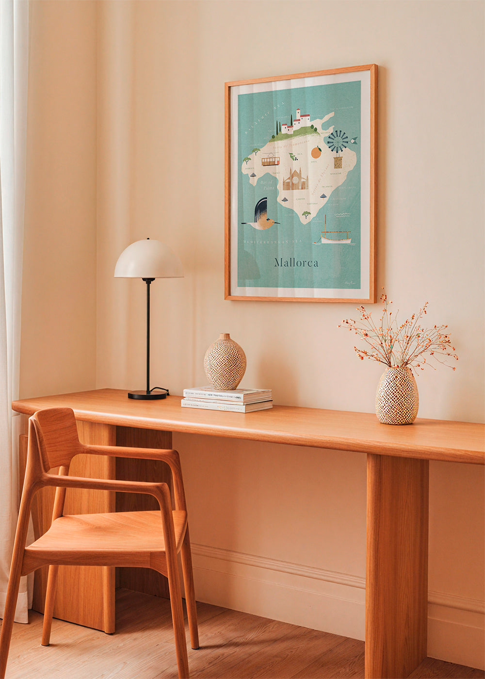 Køkkenkunst Mallorca illustreret kort