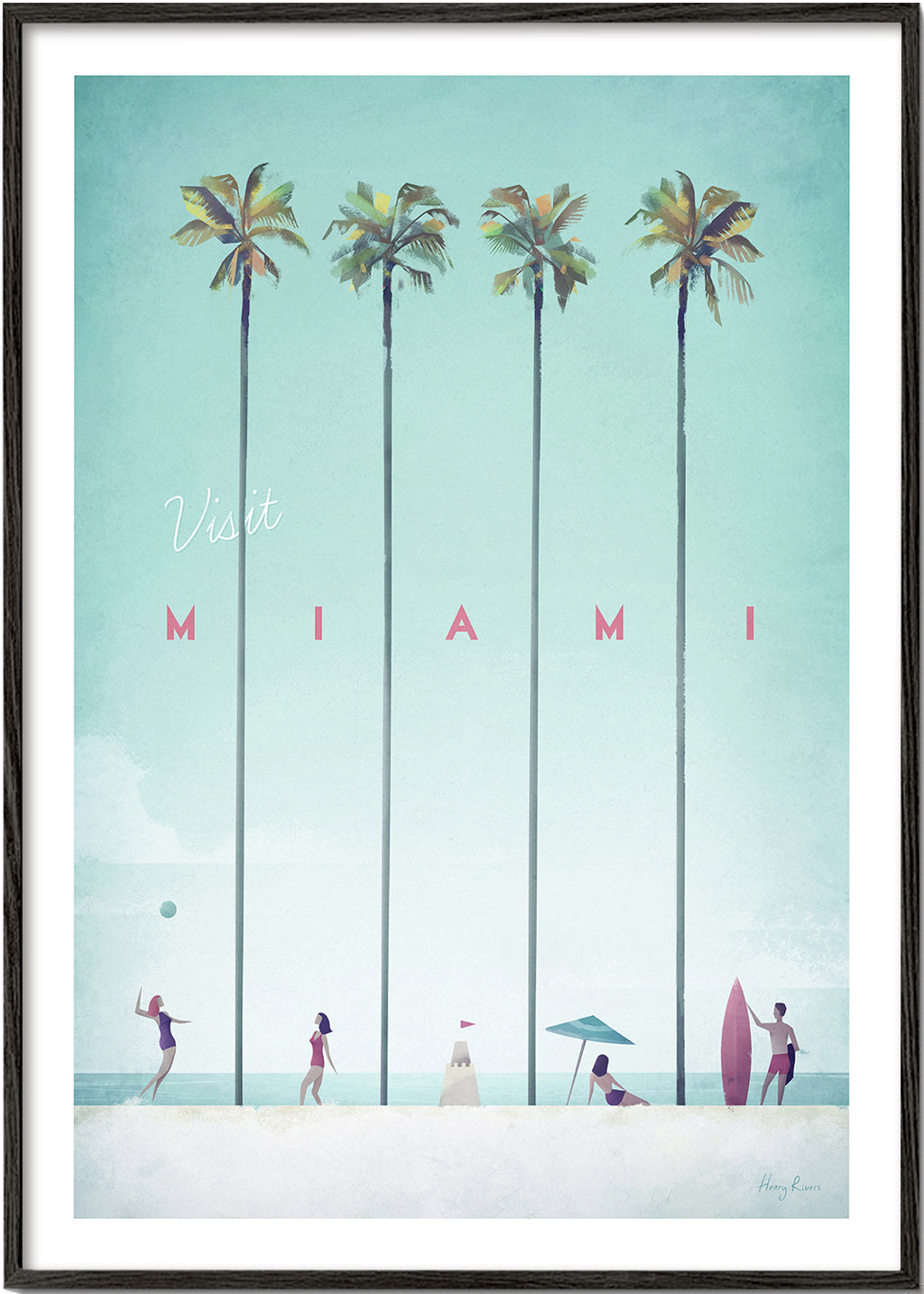 Køkkenkunst Miami med palmer