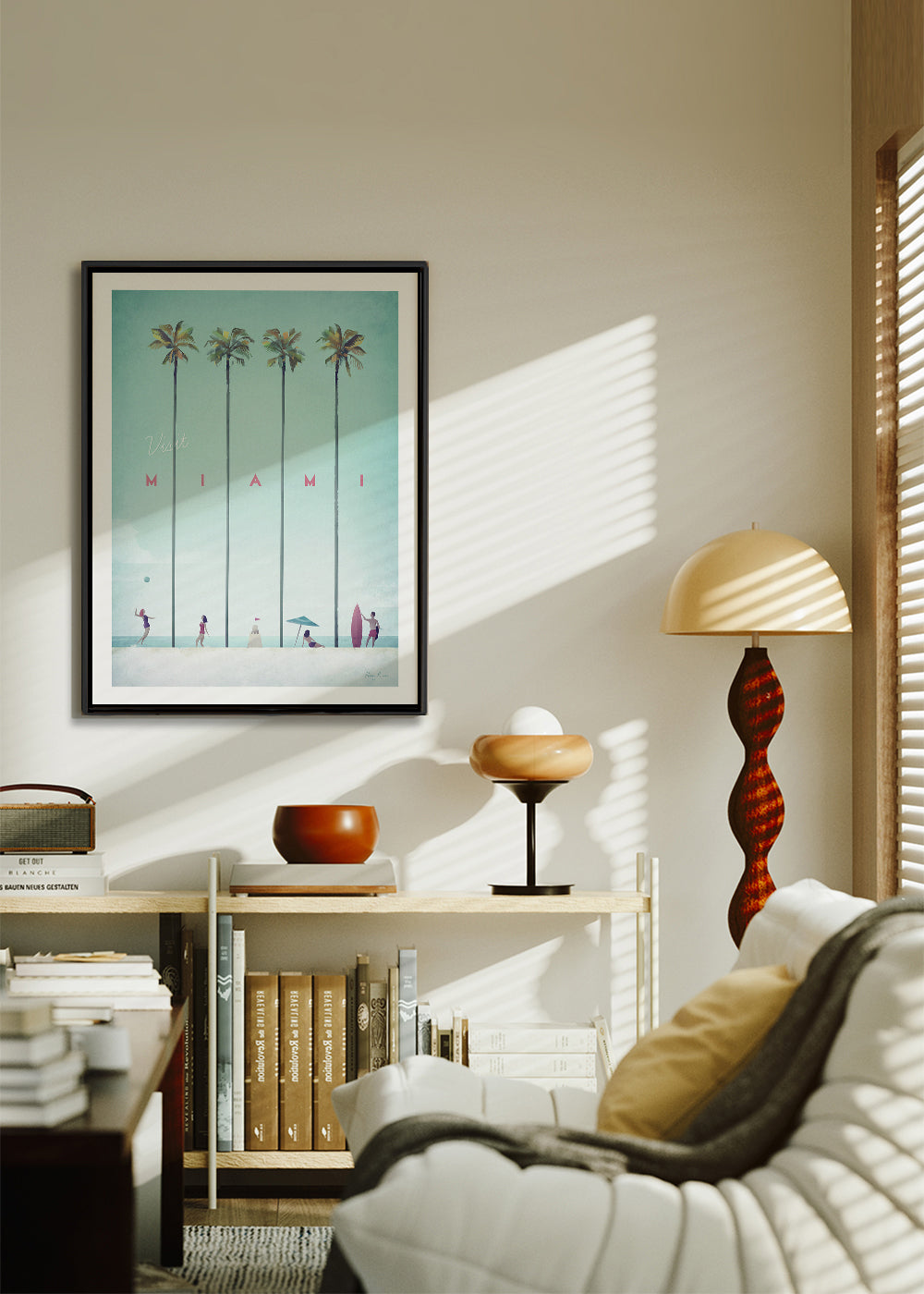 Køkkenkunst Miami med palmer