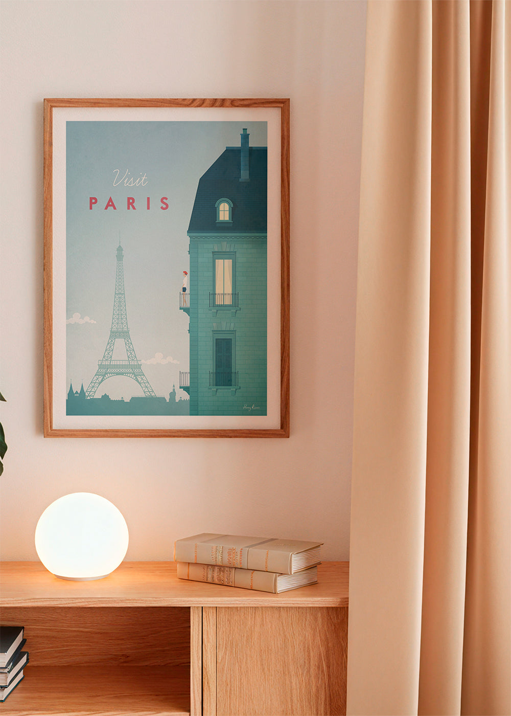 Cuadro de ciudades: Paris illustreret med Eiffeltårnet