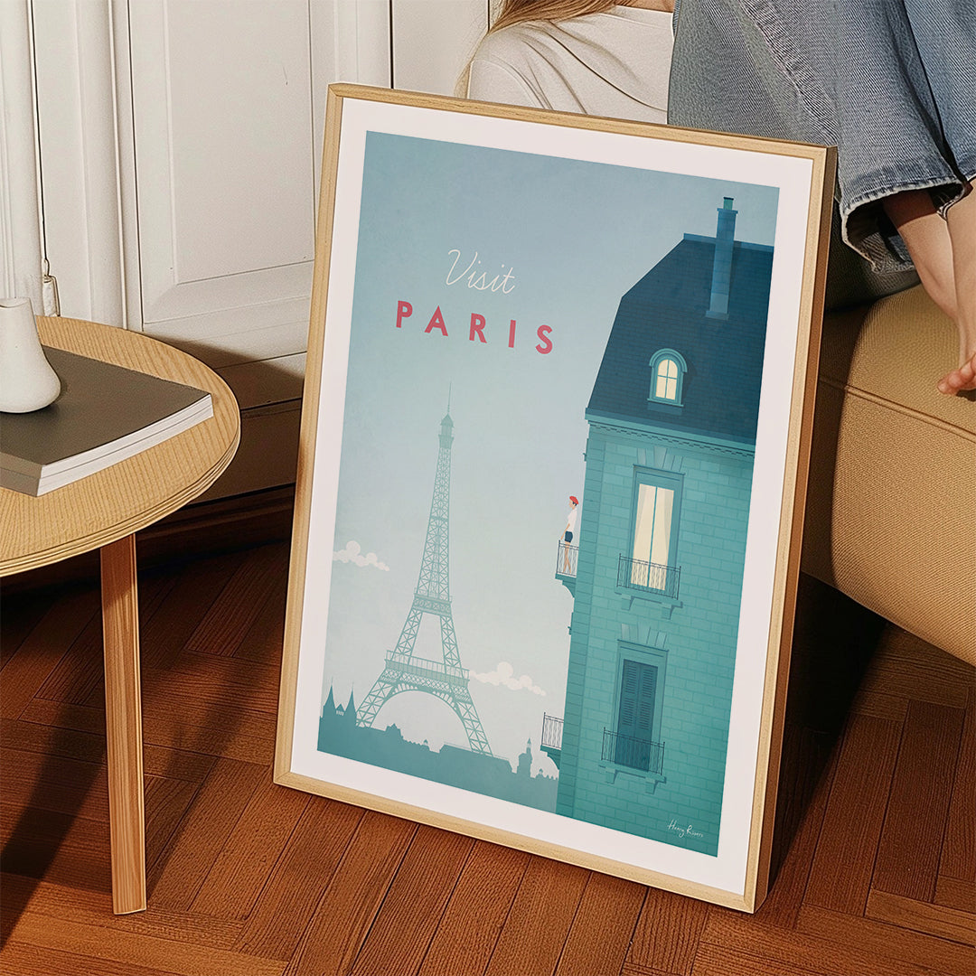 Cuadro de ciudades: Paris illustreret med Eiffeltårnet