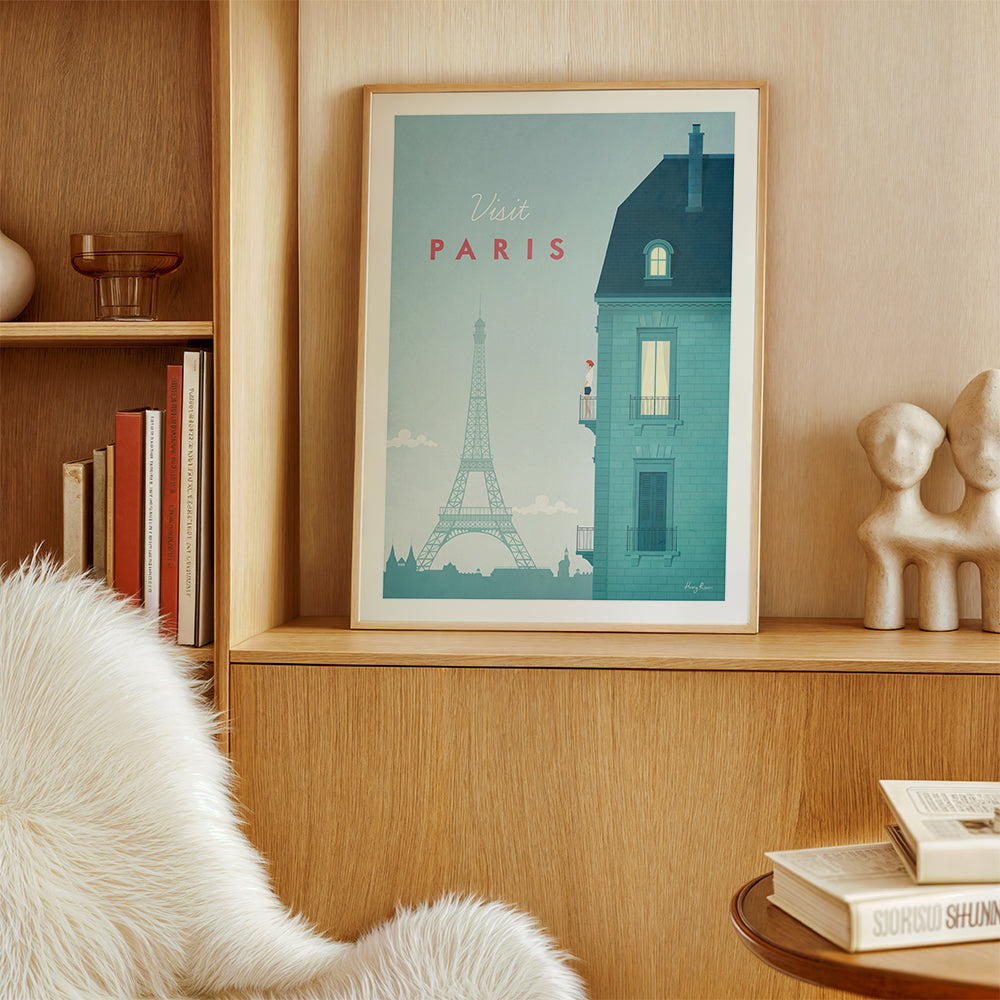Cuadro de ciudades: Paris illustreret med Eiffeltårnet