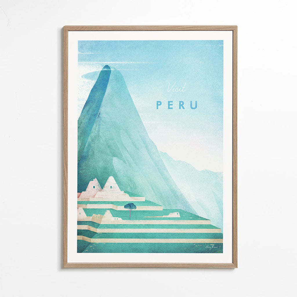 Rejseplakat Visit Peru bjerge og terrasser
