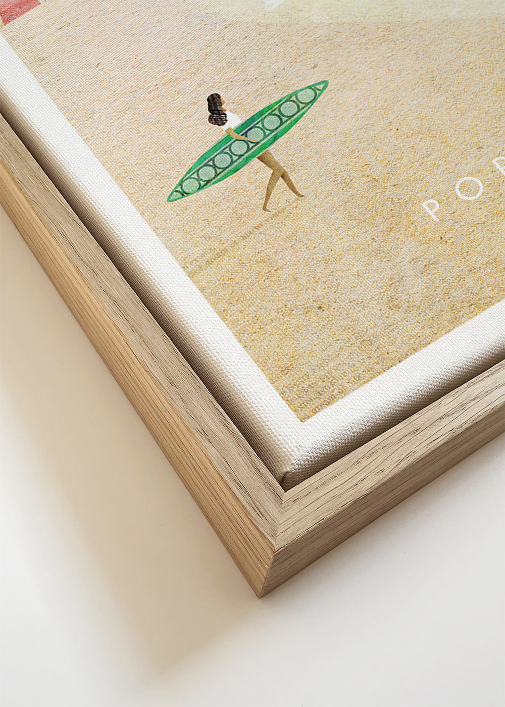 Rejseplakat Portugal — strandillustration