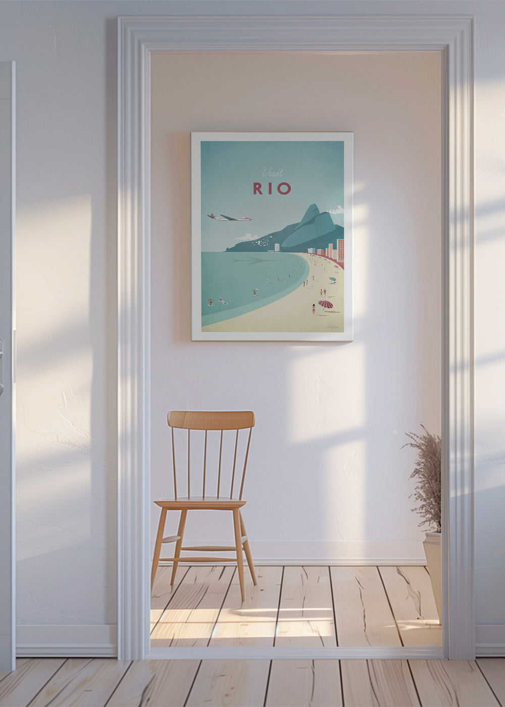 Rejseplakat: Rio strandillustration