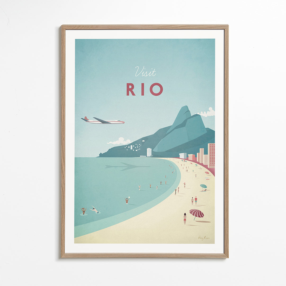 Rejseplakat: Rio strandillustration