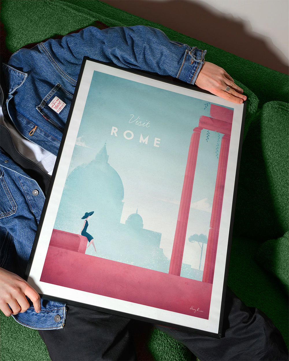 Byplakat: Rom i pastelfarver
