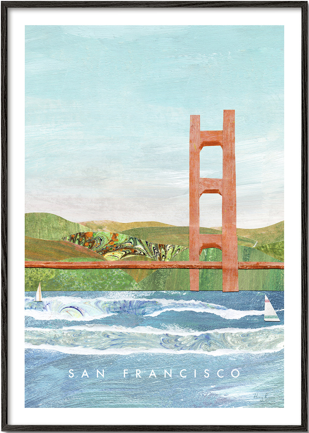 Byplakat San Francisco illustration