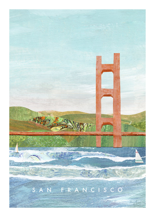 Byplakat San Francisco illustration