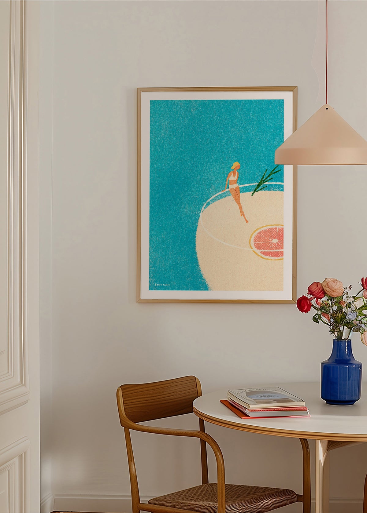 Køkkenkunst Gin Tonic illustration med figur – Product3
