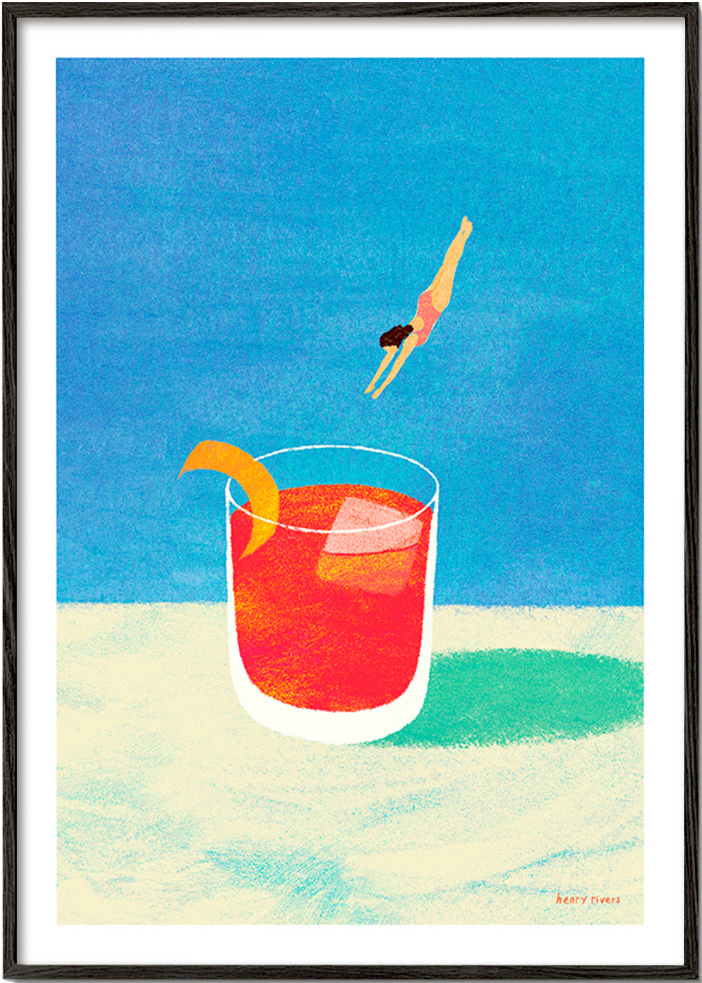 Køkkenkunst Negroni med dykker – Black Frame