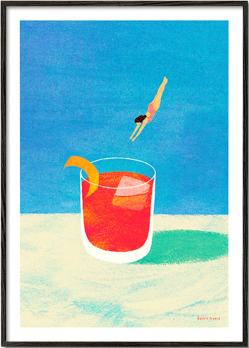 Køkkenkunst Negroni med dykker – Black Frame
