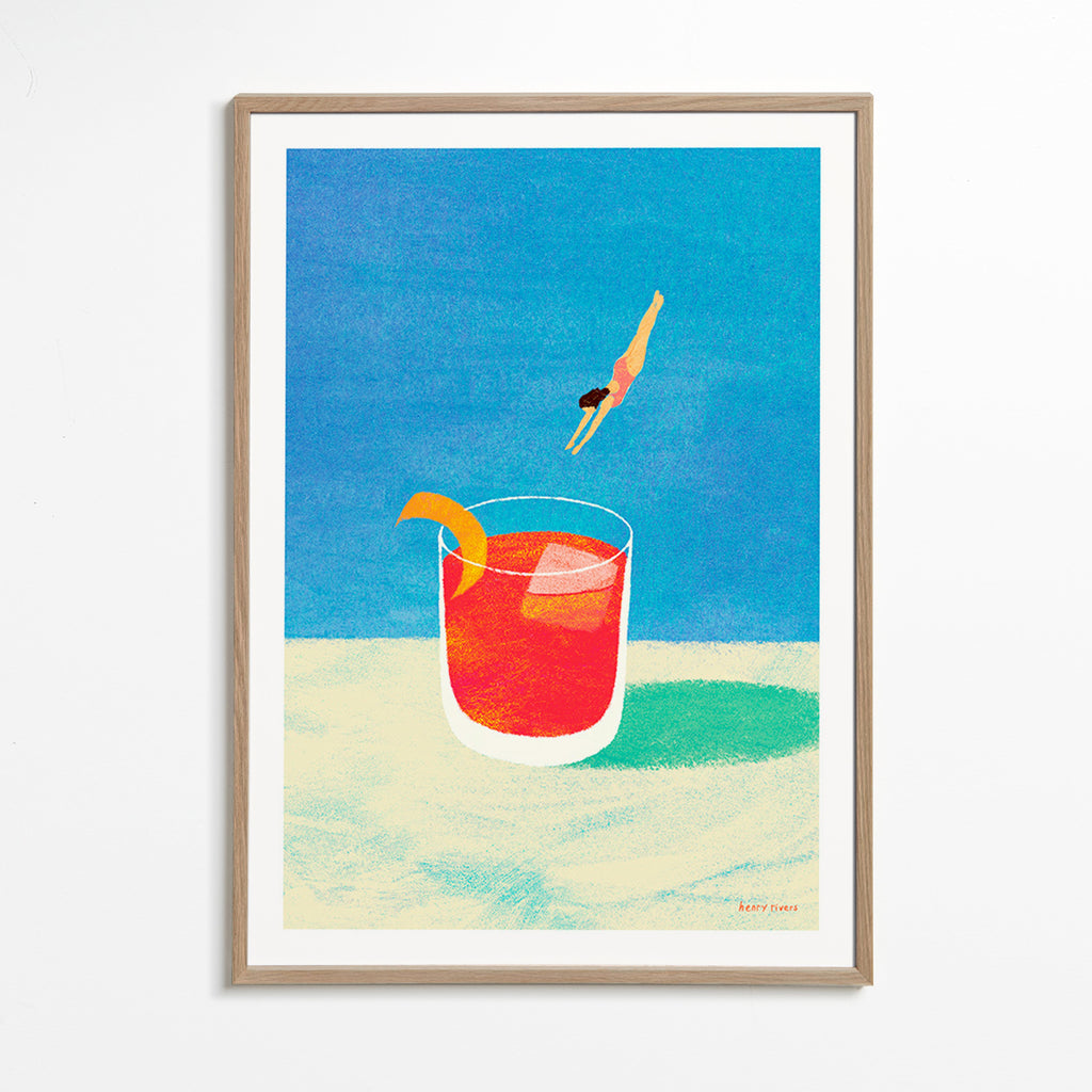 Køkkenkunst Negroni med dykker – Oak Frame