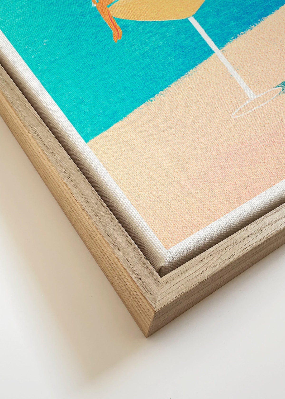 Køkkenkunst: Margarita-illustration – Canvas detail