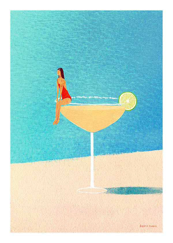 Køkkenkunst: Margarita-illustration