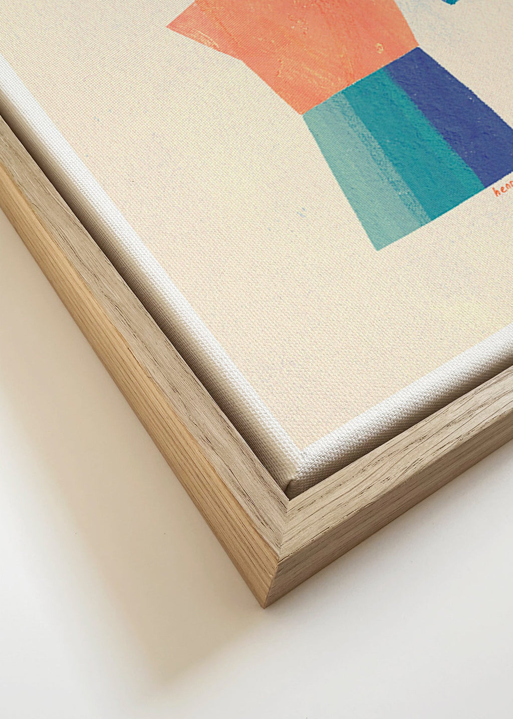 Køkkenkunst med moka og legende silhuet – Canvas detail