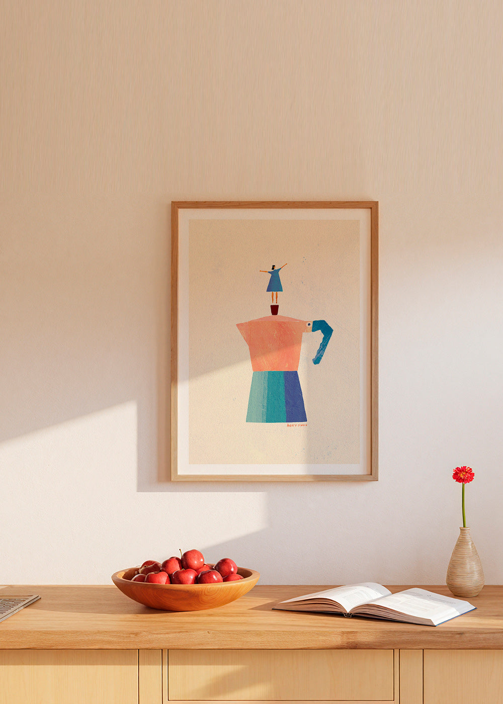 Køkkenkunst med moka og legende silhuet – Product1