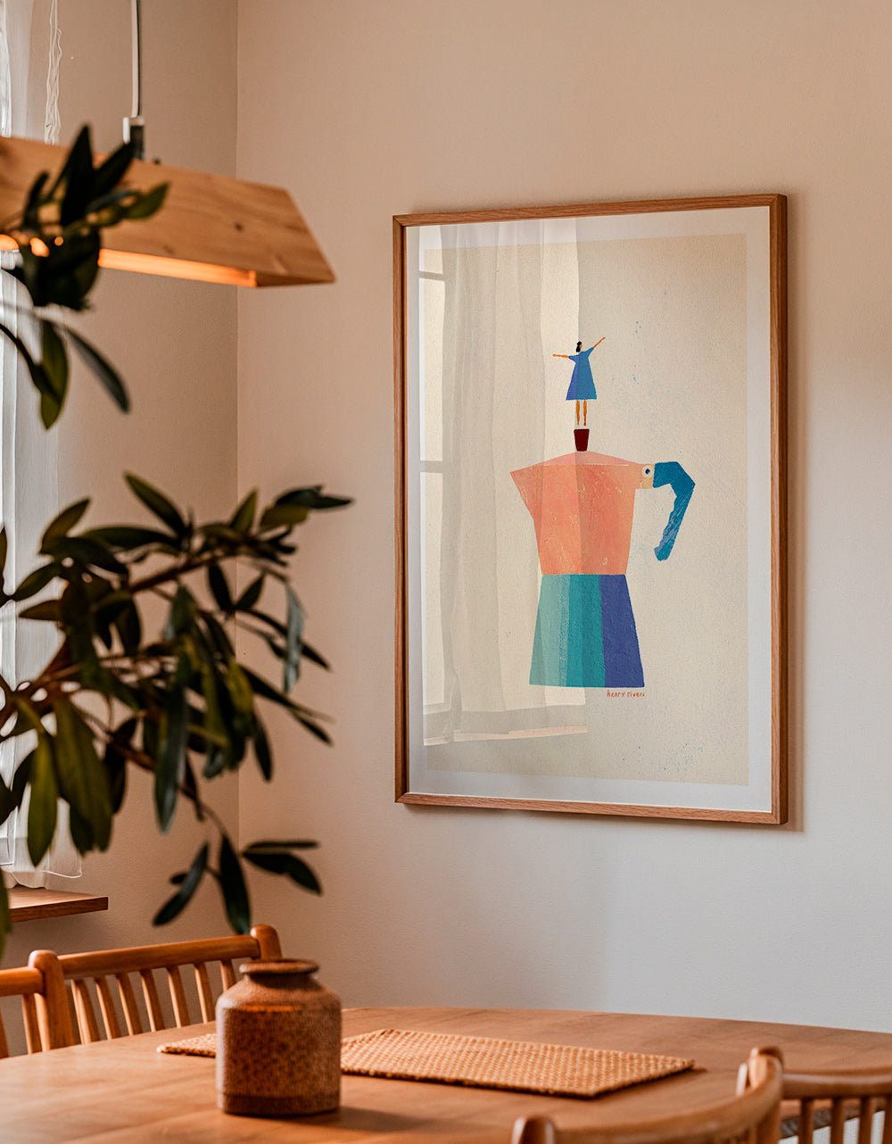 Køkkenkunst med moka og legende silhuet – Product3