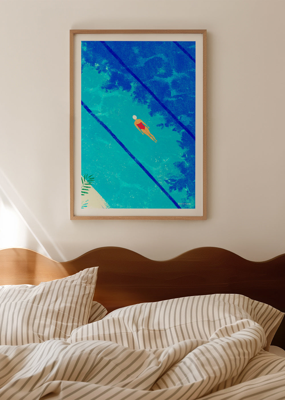 Illustration af svømmer i pool – Product2