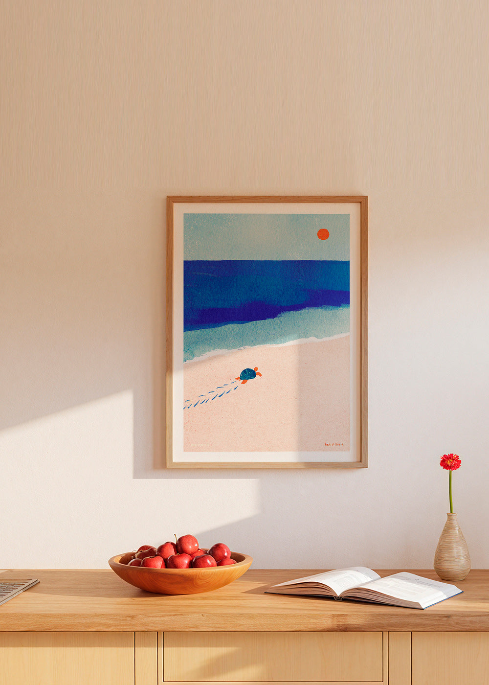 Illustration skilpadde på stranden – Product1