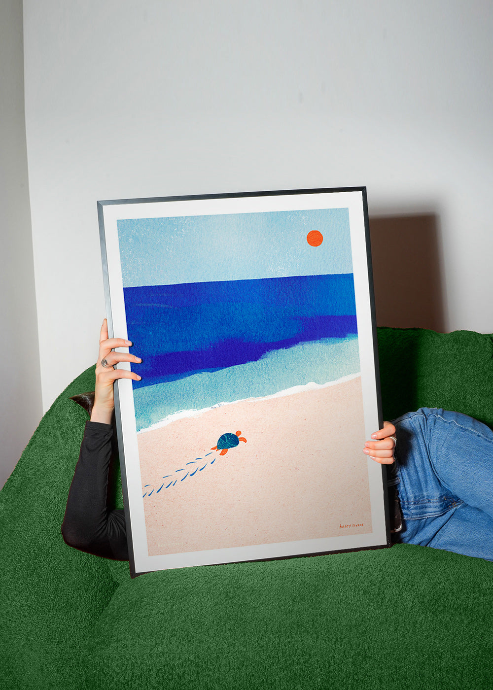 Illustration skilpadde på stranden – Product2