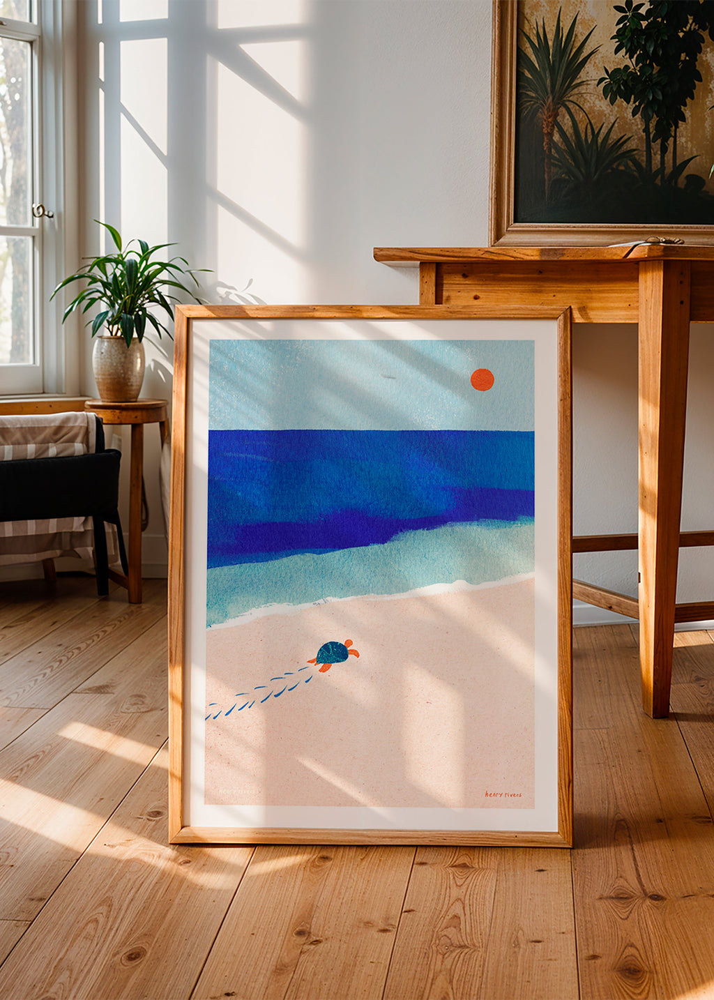 Illustration skilpadde på stranden – Product3