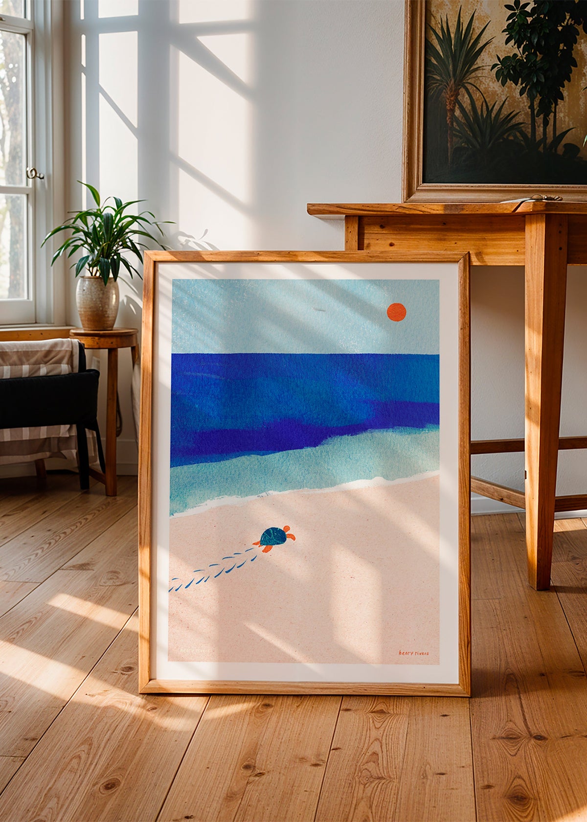 Illustration skilpadde på stranden – Product3