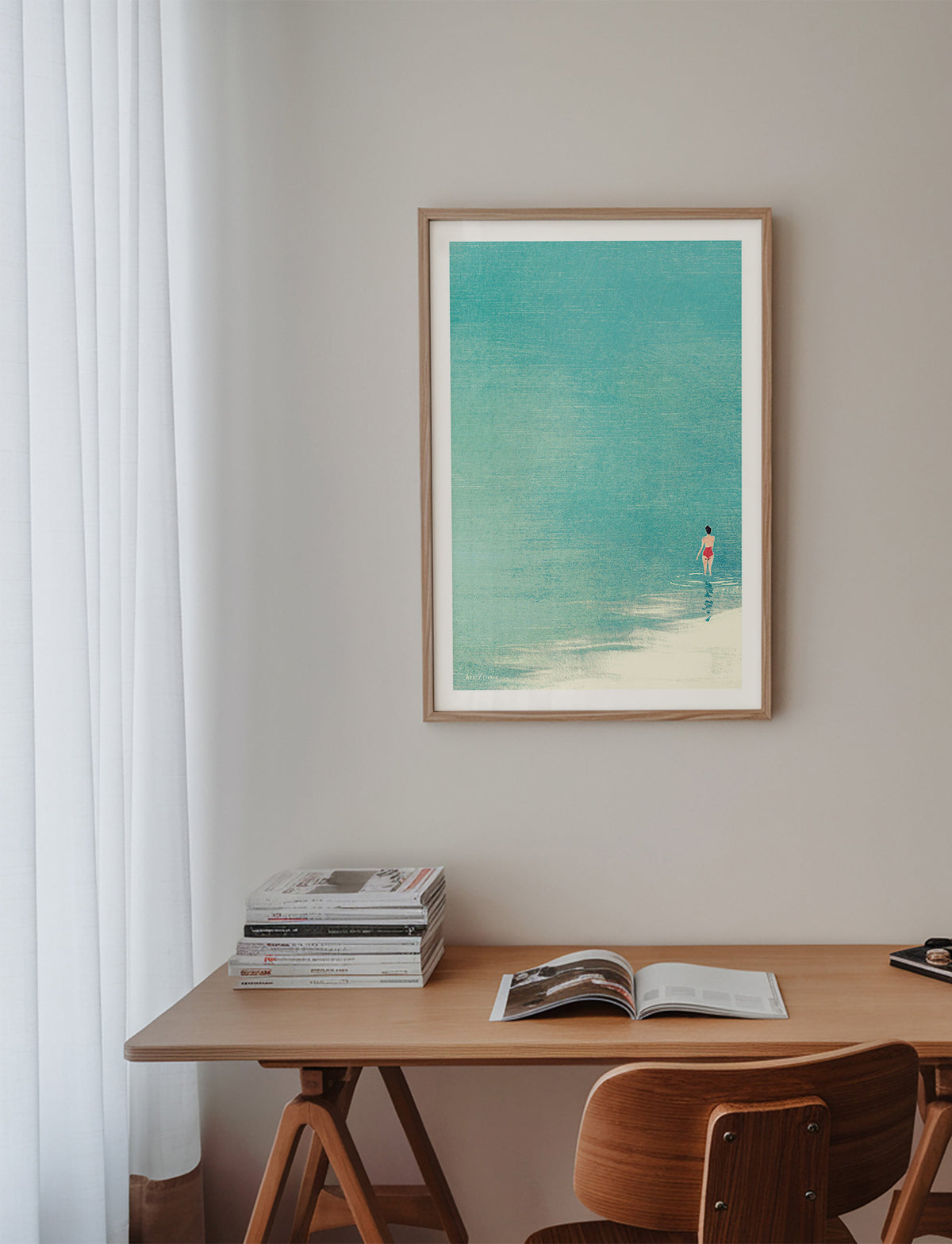 Landskabskunst: bader ved rolig horisont – Product1