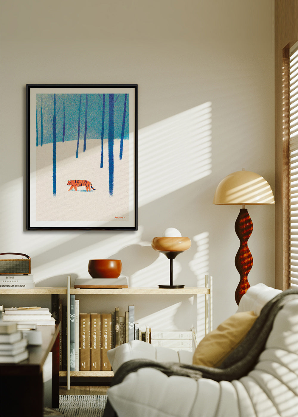Plakat tiger i sneen – Canvas2