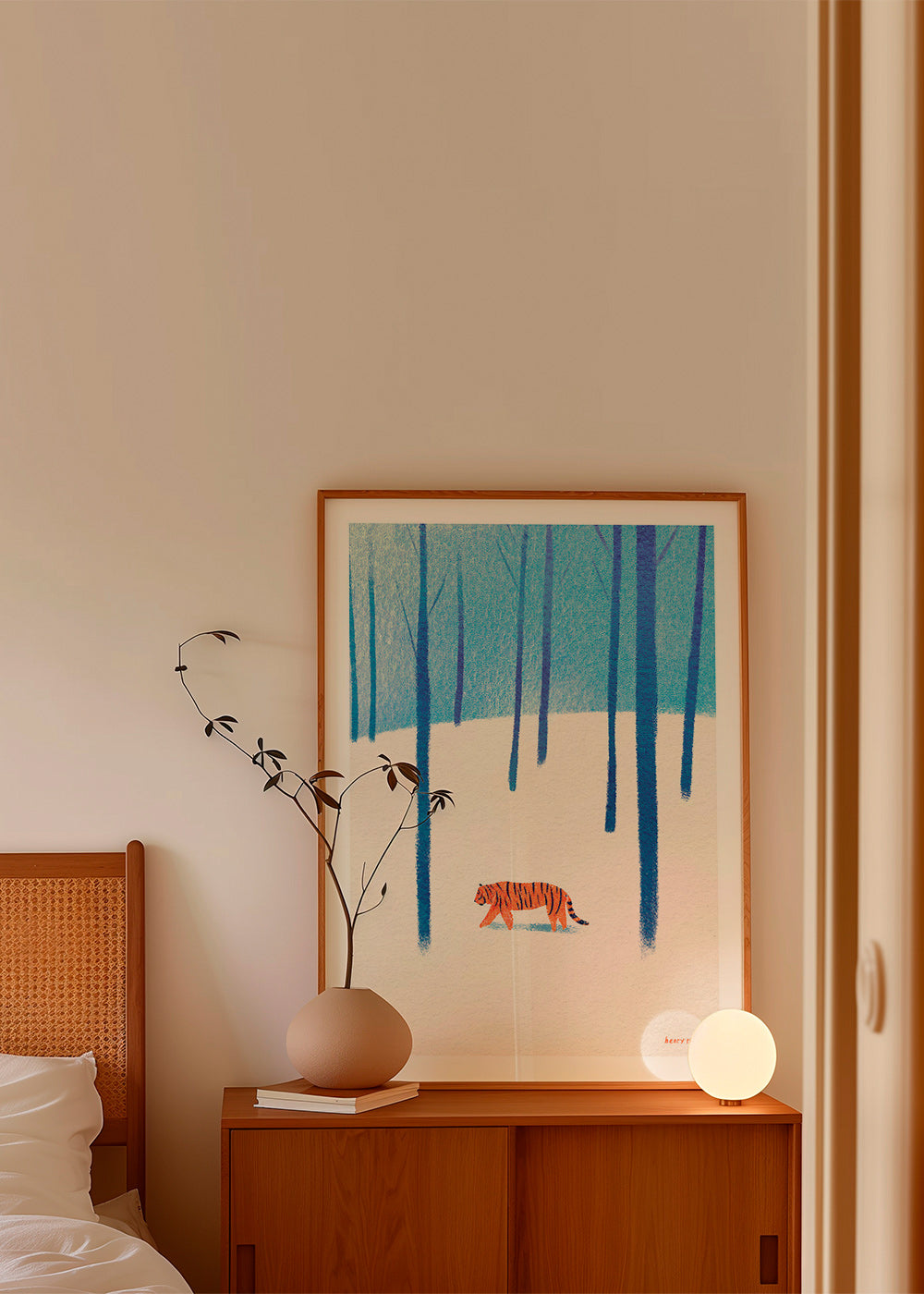 Plakat tiger i sneen – Product1